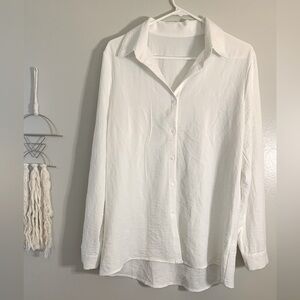White Button Down Shirt Long Sleeve